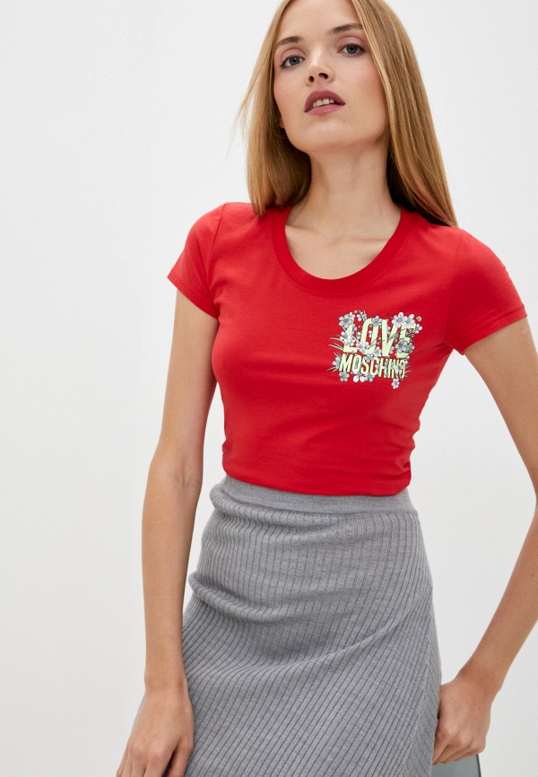 

Футболка Love Moschino, Красный