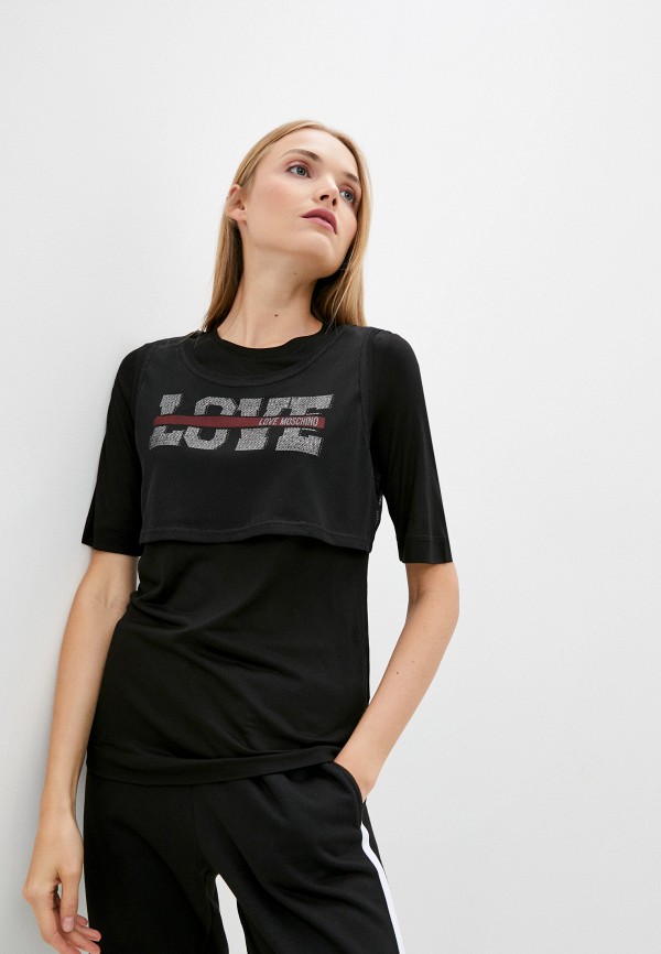 

Футболка Love Moschino, Черный, Love Moschino LO416EWJQKB8