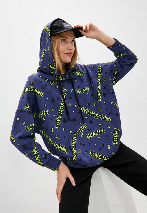 

Худи Love Moschino, Синий