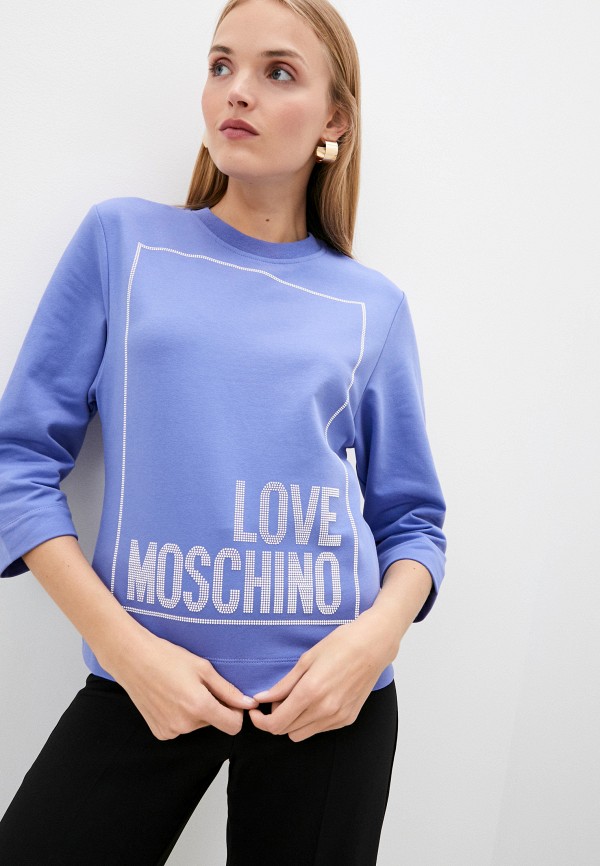 

Свитшот Love Moschino, Голубой