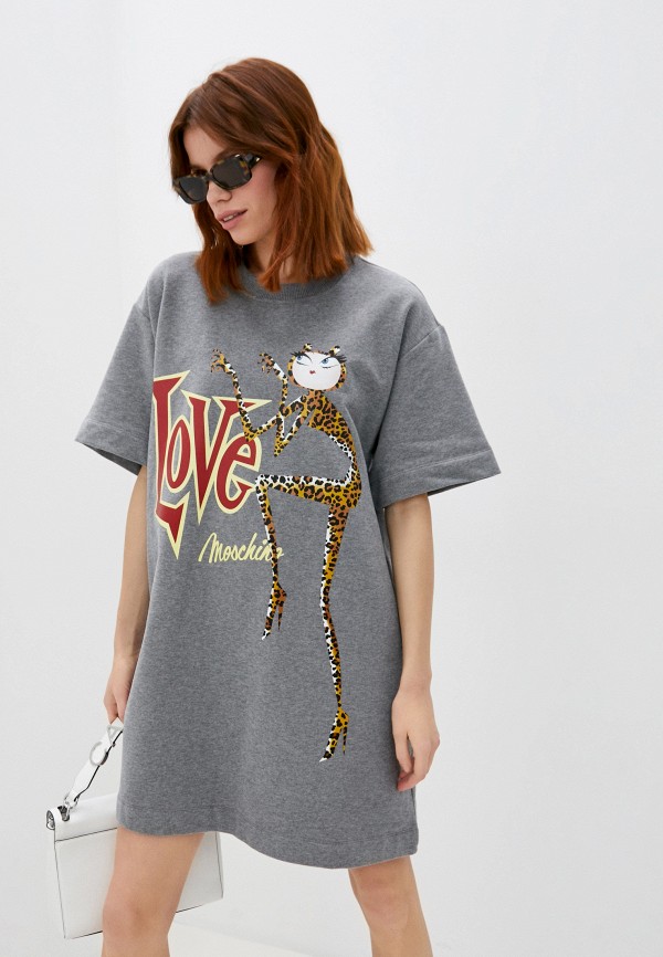 

Платье Love Moschino, Серый