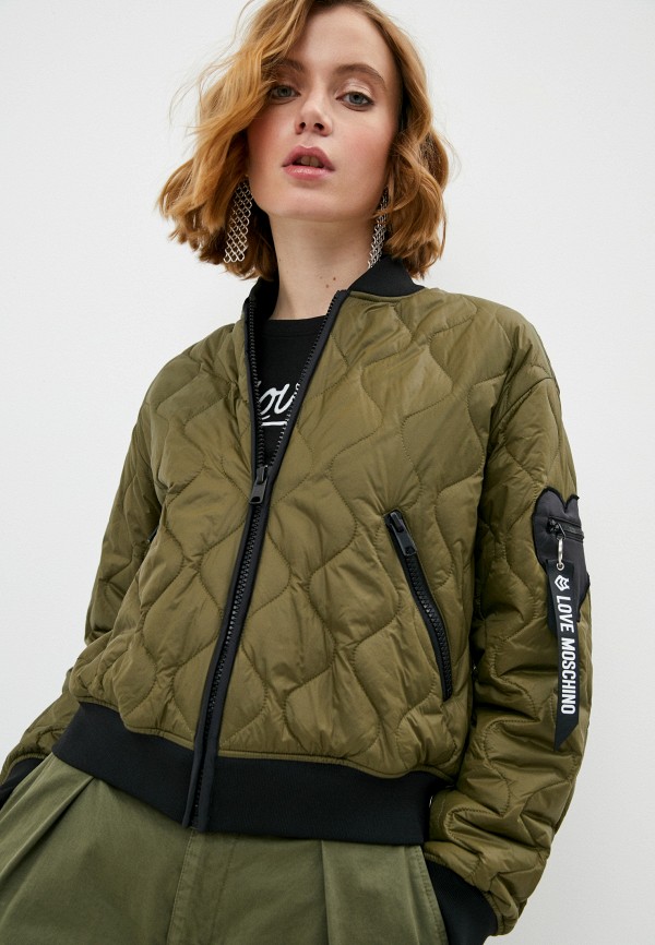 

Куртка утепленная Love Moschino, Хаки