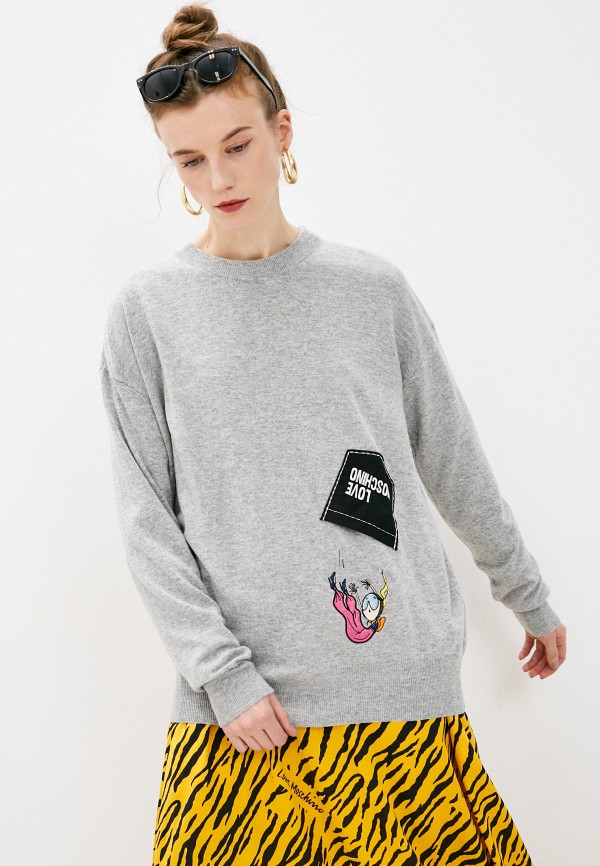 

Джемпер Love Moschino, Серый, Love Moschino LO416EWLSZK9