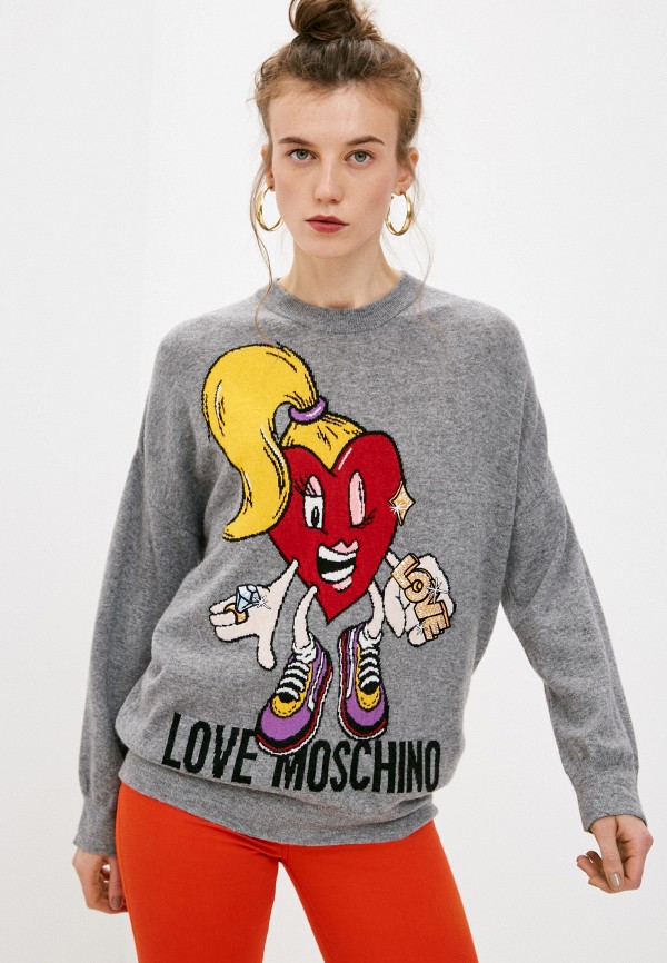 

Джемпер Love Moschino, Серый, Love Moschino LO416EWLSZL1