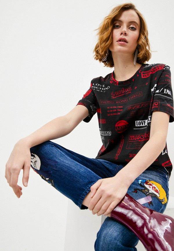 

Футболка Love Moschino, Черный