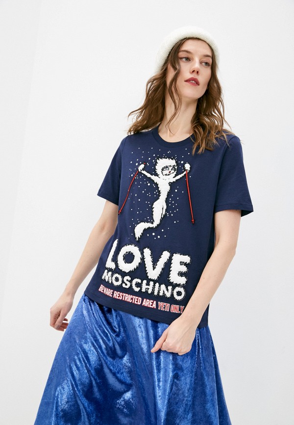 

Футболка Love Moschino, Синий