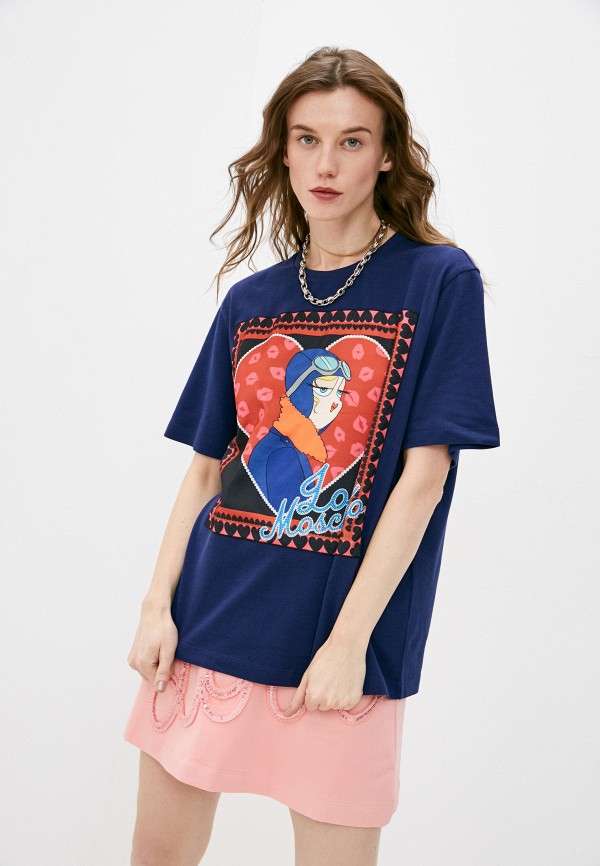 

Футболка Love Moschino, Синий