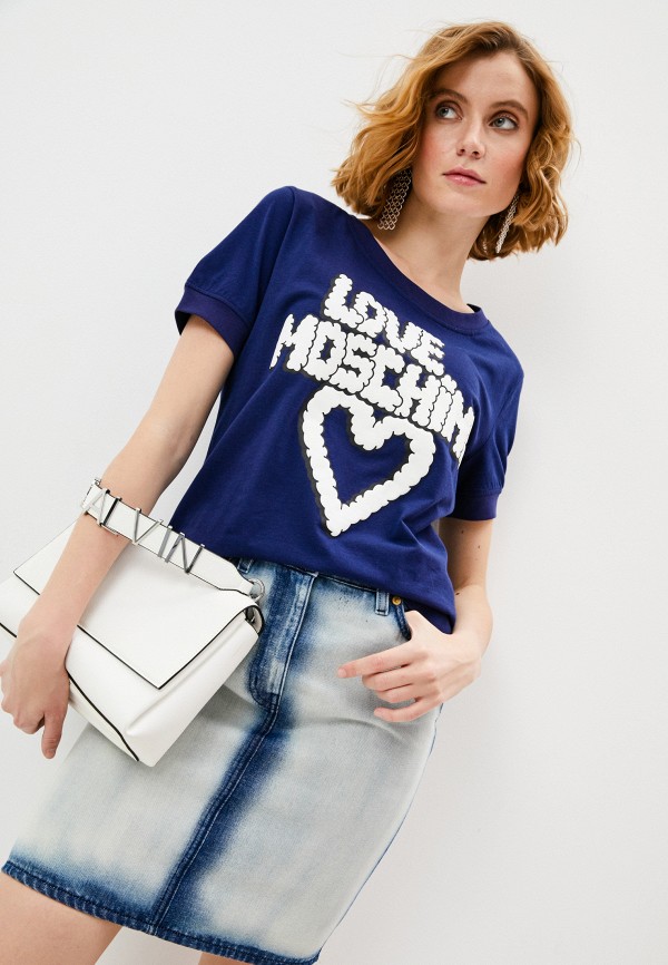 

Футболка Love Moschino, Синий