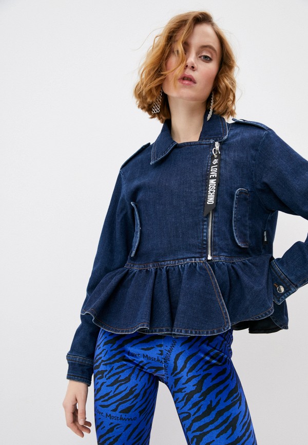 

Куртка джинсовая Love Moschino, Синий