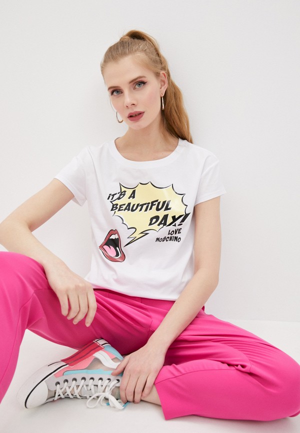 

Футболка Love Moschino, Белый