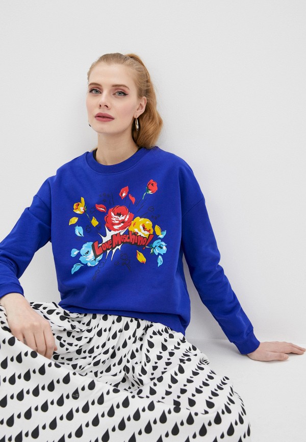 

Свитшот Love Moschino, Синий