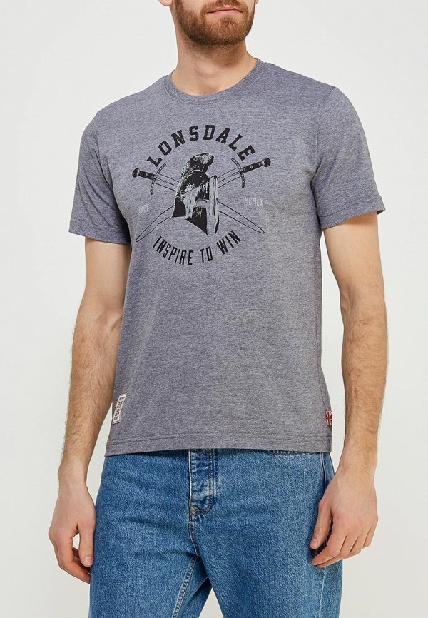 

Футболка Lonsdale, Lonsdale LO789EMAPKC4, Серый