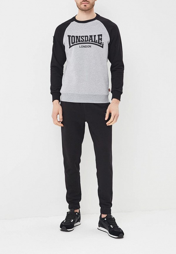 

Свитшот Lonsdale; Lonsdale LO789EMBIQV3, Серый