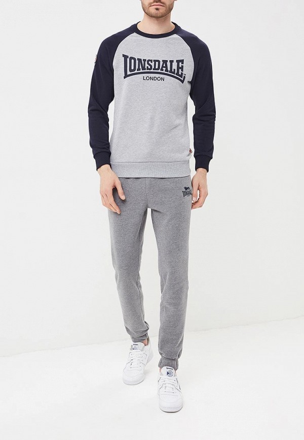 

Свитшот Lonsdale; Lonsdale LO789EMBIQV4, Серый