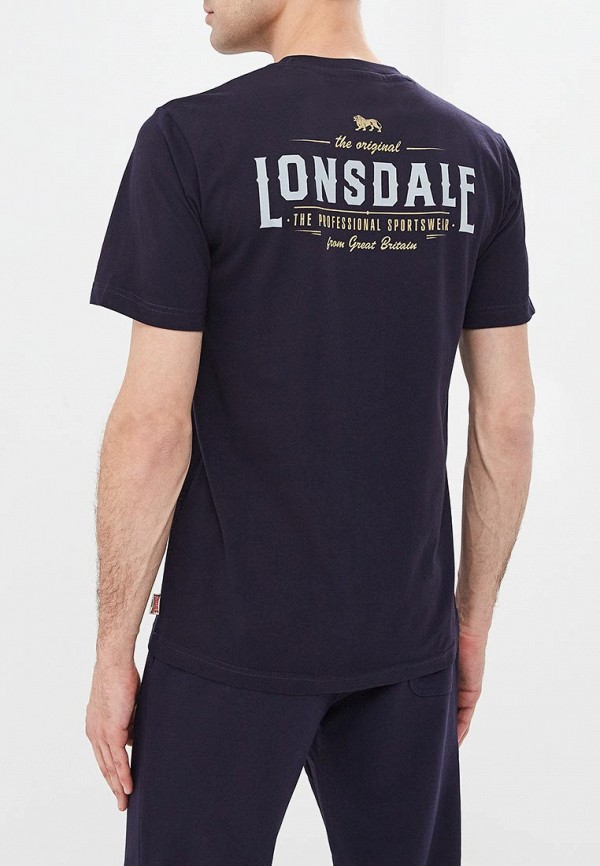 

Футболка Lonsdale; Lonsdale LO789EMDETG8, Синий