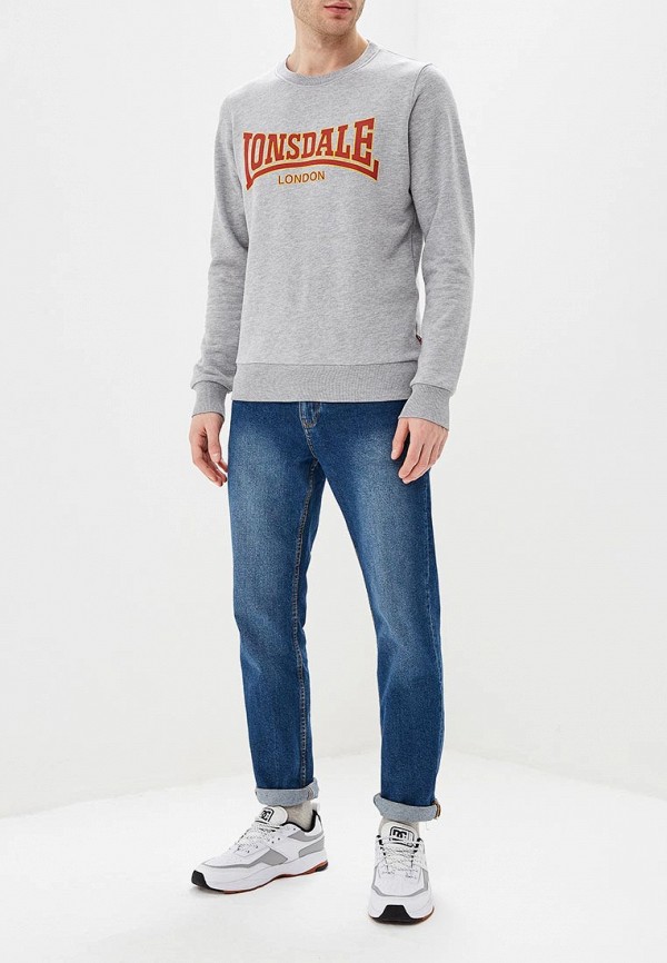 

Свитшот Lonsdale, Серый, Lonsdale LO789EMDLVA8