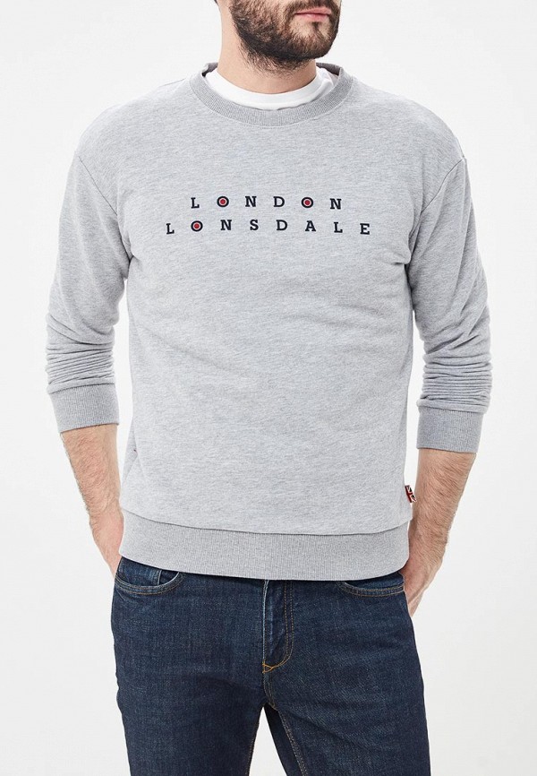 

Свитшот Lonsdale, Серый, Lonsdale LO789EMETCW4