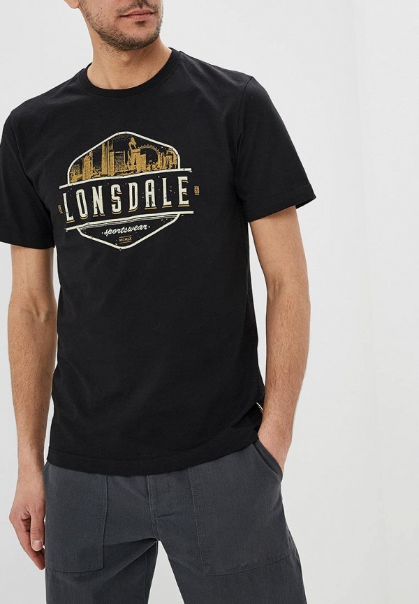 

Футболка Lonsdale, Черный, Lonsdale LO789EMETCX4