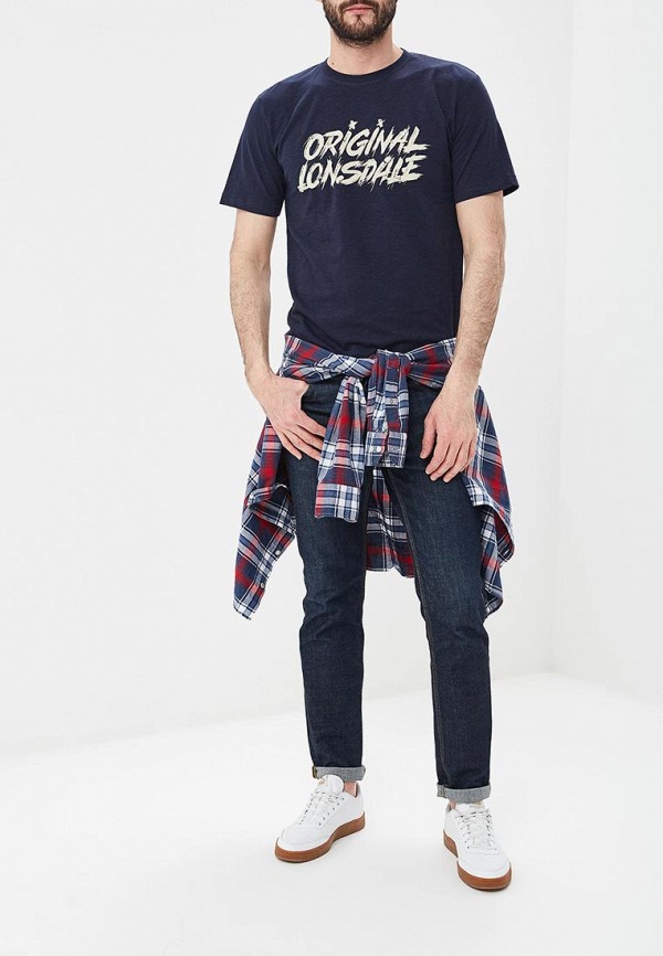 

Футболка Lonsdale, Синий, Lonsdale LO789EMETDA6