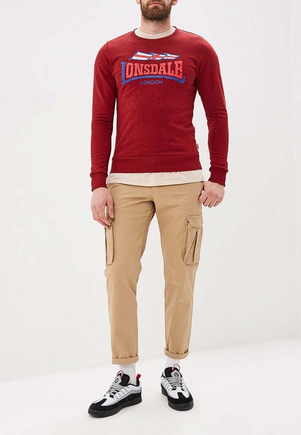

Свитшот Lonsdale, Красный, Lonsdale LO789EMFDSF8
