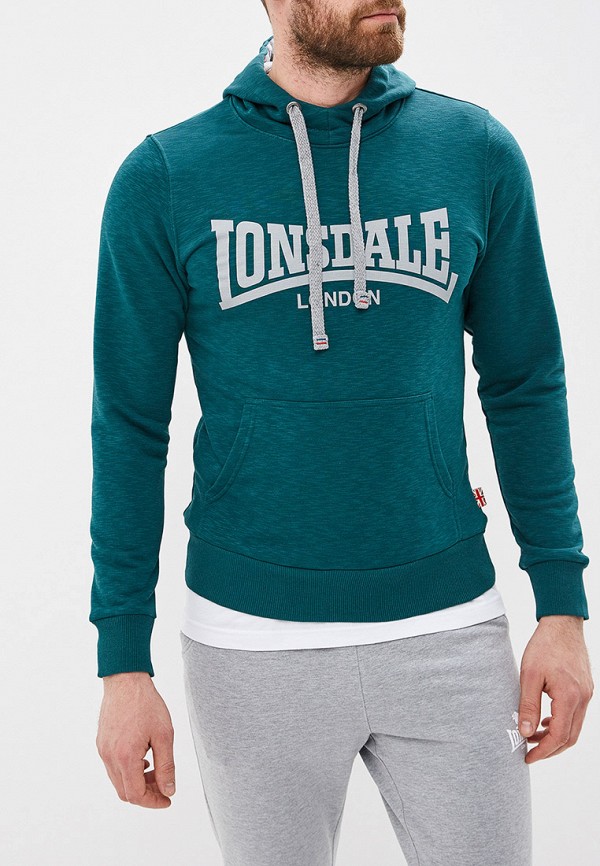 

Худи Lonsdale, Бирюзовый, Lonsdale LO789EMFDSG4