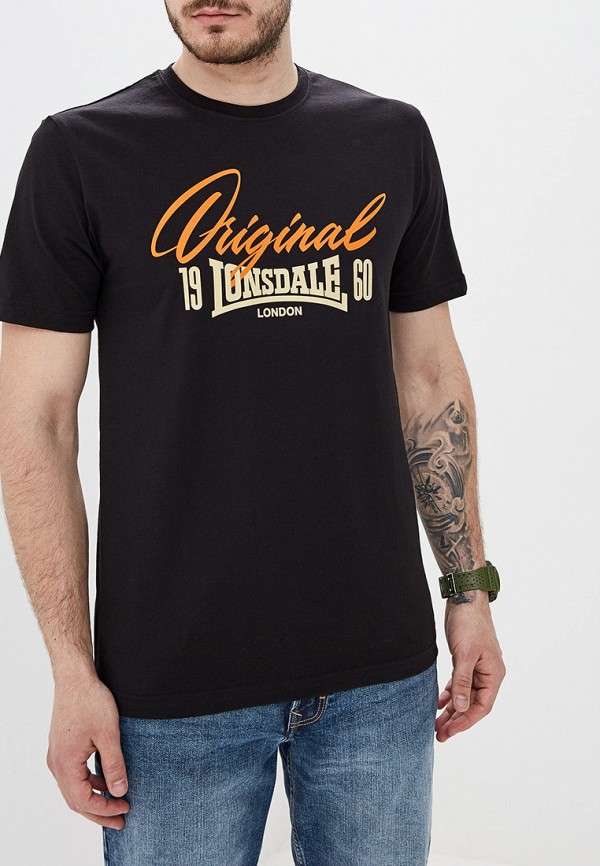 

Футболка Lonsdale, Черный, Lonsdale LO789EMFDSI1