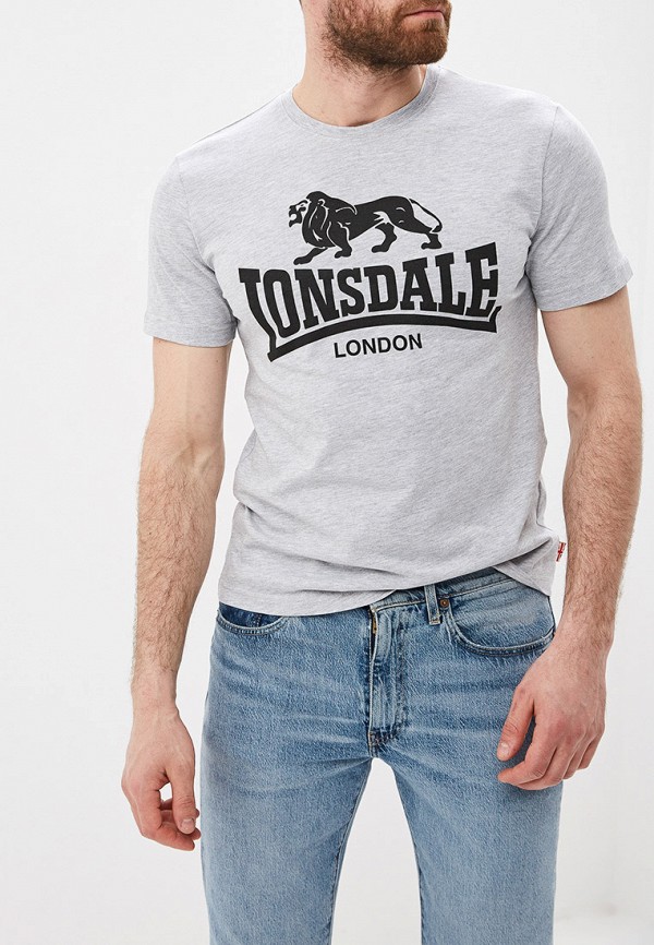 

Футболка Lonsdale, Lonsdale LO789EMFDSI6, Серый