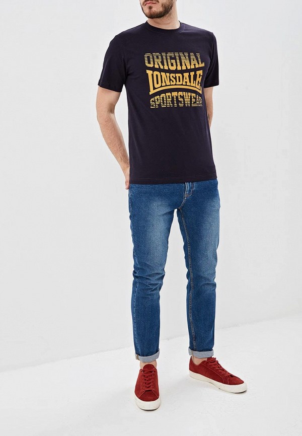 

Футболка Lonsdale, Синий, Lonsdale LO789EMFLXR0