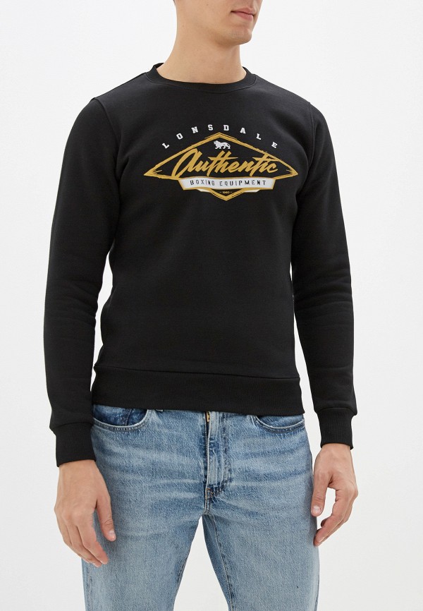 

Свитшот Lonsdale, Черный, Lonsdale LO789EMHBTM0