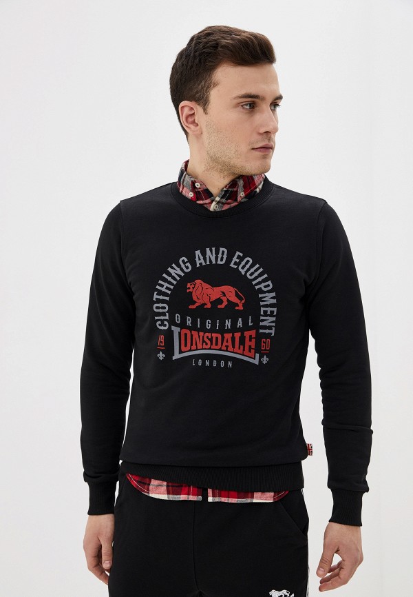 

Свитшот Lonsdale, Черный, Lonsdale LO789EMHVYS4