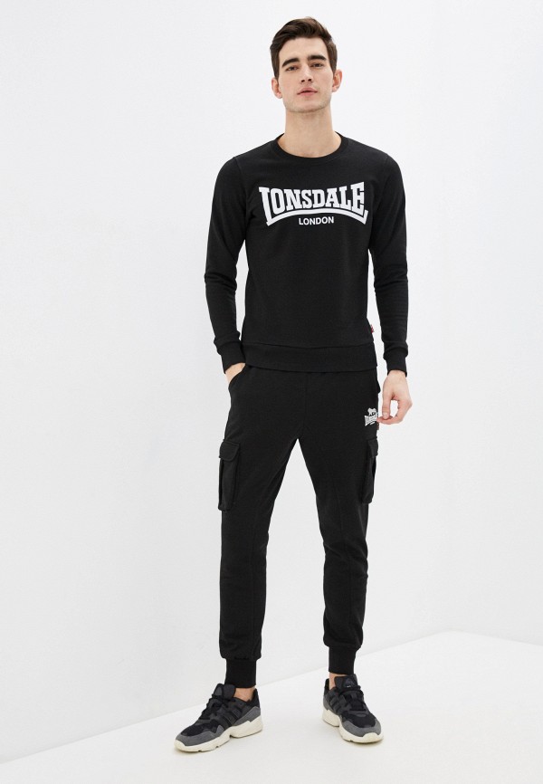 

Свитшот Lonsdale, Черный, Lonsdale LO789EMIEQZ0