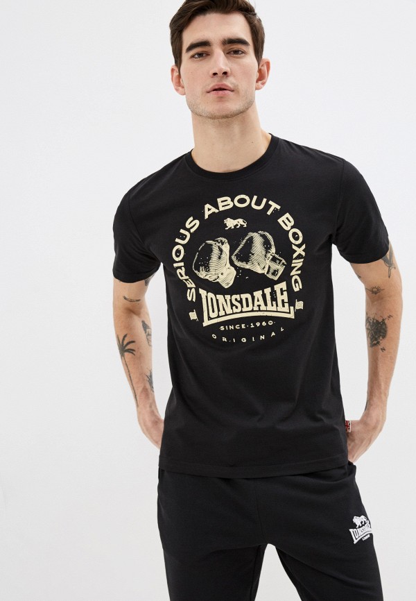 

Футболка Lonsdale, Черный, Lonsdale LO789EMIERB9