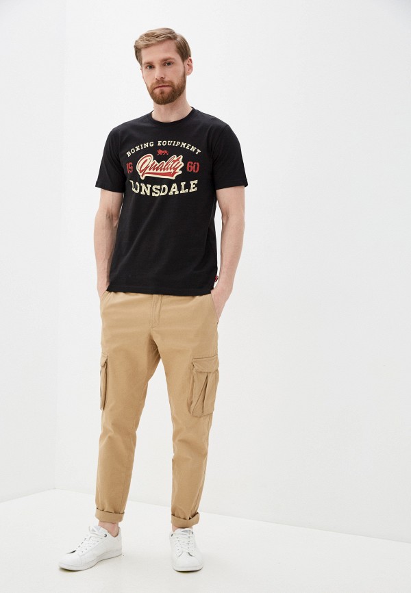 

Футболка Lonsdale, Черный, Lonsdale LO789EMJBVK5