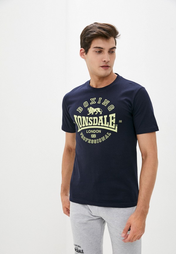 

Футболка Lonsdale, Синий, Lonsdale LO789EMKCNN0