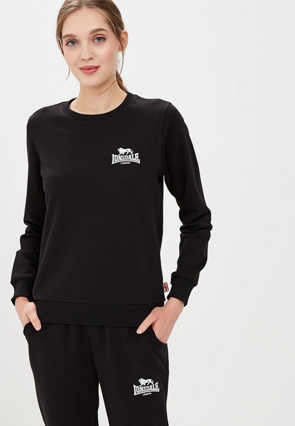 

Свитшот Lonsdale, Lonsdale LO789EWBVRI6, Черный