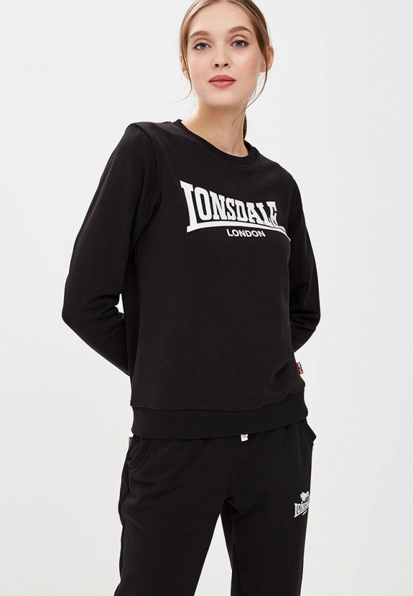 

Свитшот Lonsdale, Lonsdale LO789EWBVRJ0, Черный