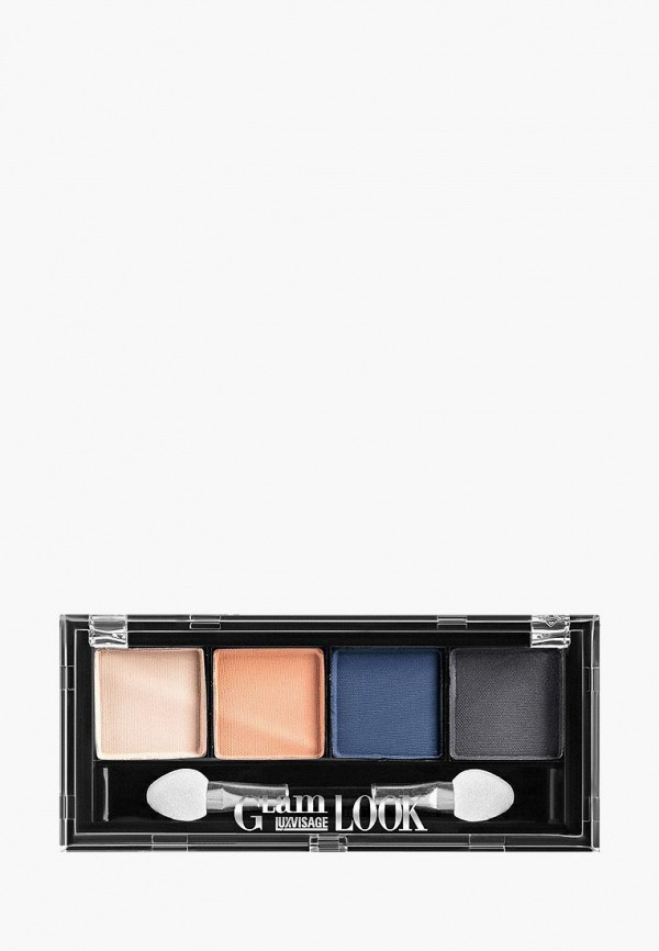 

Тени для век Luxvisage, Разноцветный, Glam Look 4-х цветные, тон 3