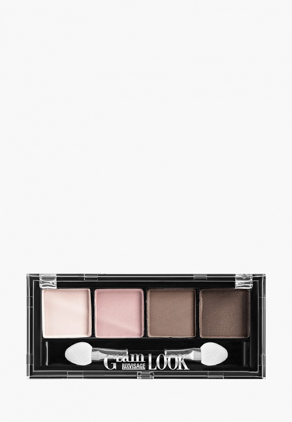 

Тени для век Luxvisage, Коричневый, Glam Look 4-х цветные, тон 1