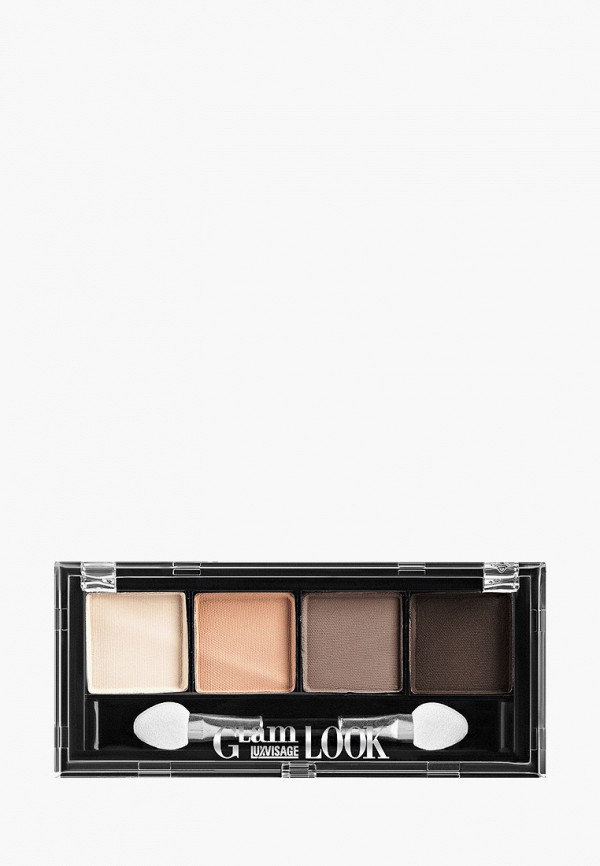 

Тени для век Luxvisage, Разноцветный, Glam Look 4-х цветные, тон 2