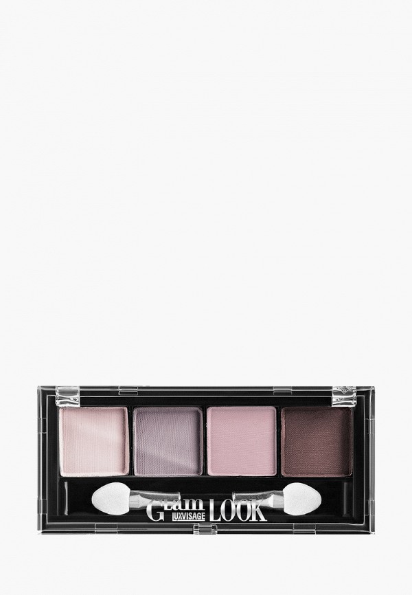 

Тени для век Luxvisage, Разноцветный, Glam Look 4-х цветные, тон 4