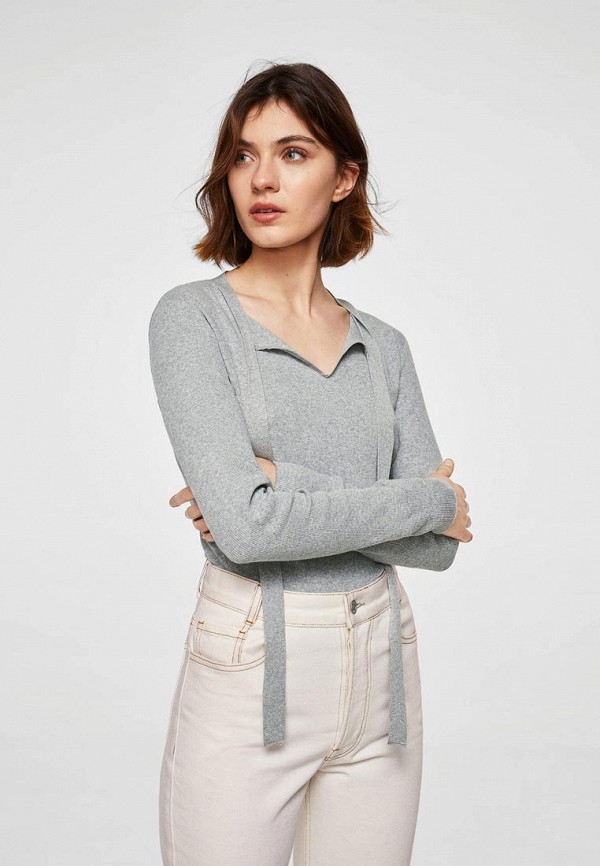 

Лонгслив Mango, Серый