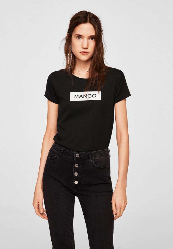 

Футболка Mango, Черный