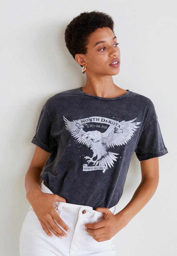 

Футболка Mango, Серый