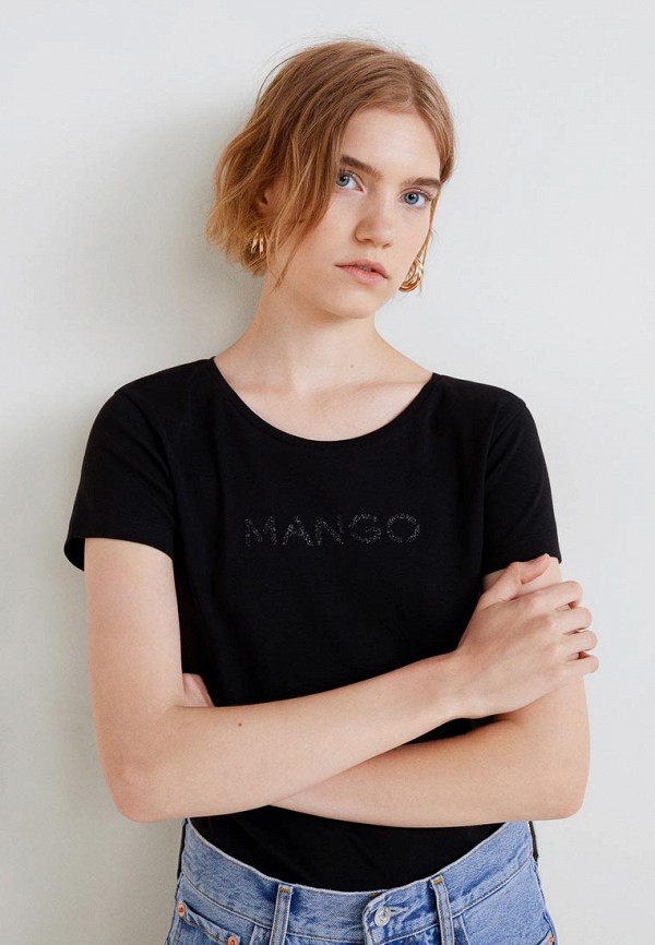 

Футболка Mango, Черный