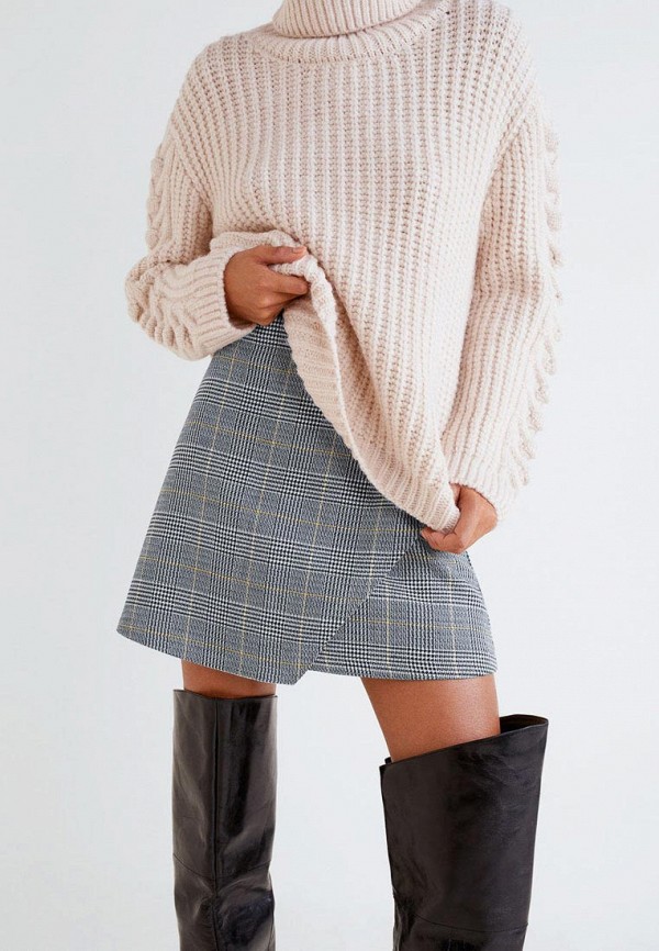 

Юбка Mango, Серый