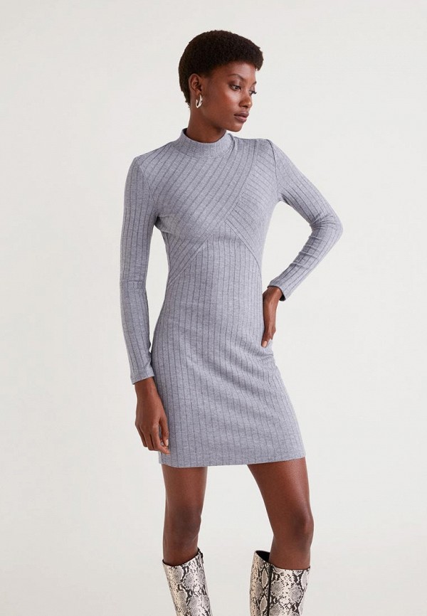 

Платье Mango, Mango MA002EWDODK8, Серый