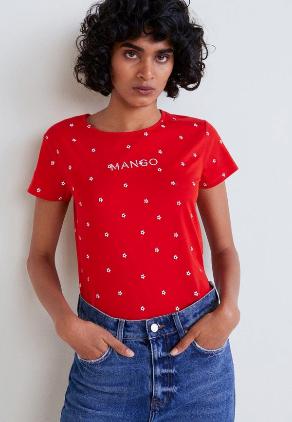 

Футболка Mango, Mango MA002EWDXZW1, Красный