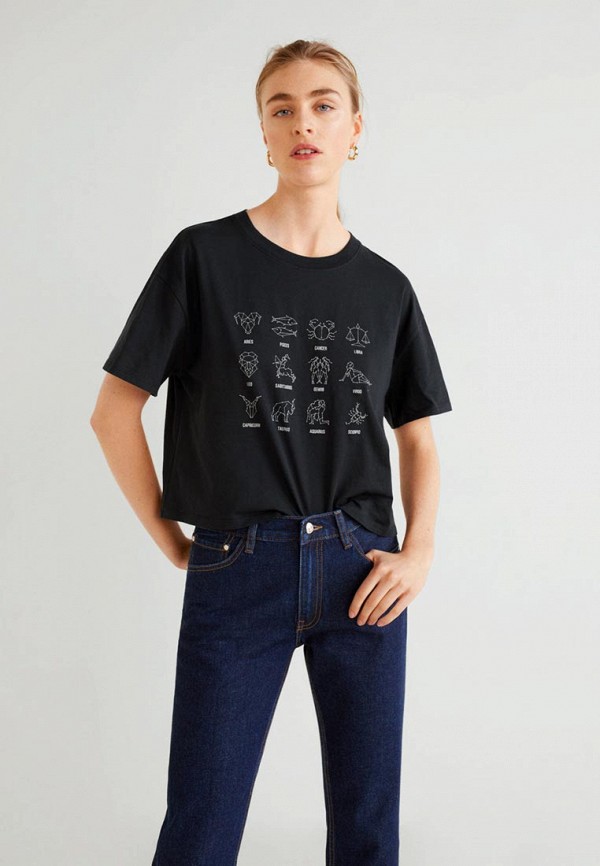 

Футболка Mango, Mango MA002EWECUJ7, Черный