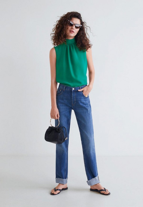 

Блуза Mango, Mango MA002EWEQRW7, Зеленый