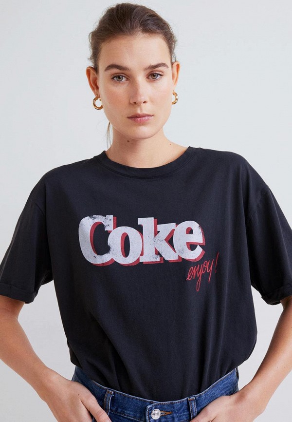 

Футболка Mango, Черный